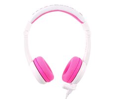 BuddyPhones School - růžová / Dětská sluchátka s mikrofonem / 3.5 mm jack / 1.4 m