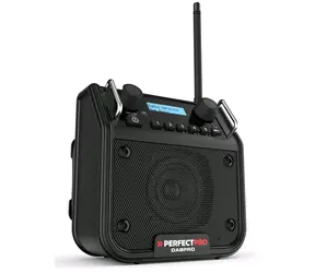 PerfectPro DABPRO černá / Aku stavební rádio / 4xLR14 / FM / DAB+ / AUX / BT / bez baterií