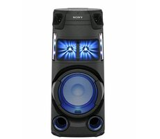 SONY MHCV43D.CEL černá / párty reproduktor / Bluetooth / FM / DAB+ / USB / HDMI / CD / DVD / AUX / Osvětlení