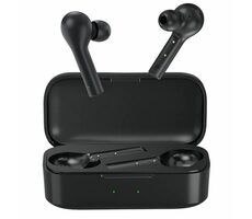 QCY T5 černá / BT sluchátka do uší s mikrofonem / Bluetooth 5.0 / s dobíjecím boxem
