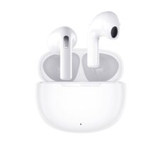 QCY T20 bílé / BT sluchátka do uší s mikrofonem / Bluetooth 5.0 / s dobíjecím boxem