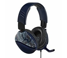 Turtle Beach RECON 70 camuflage modrá / herní sluchátka / ovládání hlasitosti / mikrofon / 3.5 mm jack