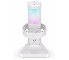 Endorfy Axis Streaming bílá / stolní mikrofon / USB / RGB / 2.5m
