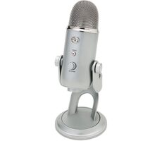 Blue Yeti stříbrná / stolní mikrofon / USB