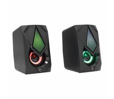 White Shark GSP-619 BEAT černá / Reproduktory / 6W / 2.0 Stereo / RGB