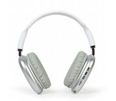Gembird BHP-LED-02 bílá / bezdrátová sluchátka / Bluetooth 5.0