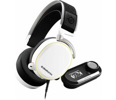 SteelSeries Arctis Pro + GameDAC bílá / Sluchátka s mikrofonem / 3.5 mm jack / USB / RGB