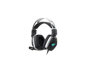 Havit H2018U RGB černá / herní sluchátka s mikrofonem / 2.2 m / USB