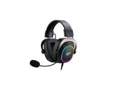 Havit H2002P RGB černá / herní sluchátka s mikrofonem / 2.1 m / 3.5mm Jack + USB