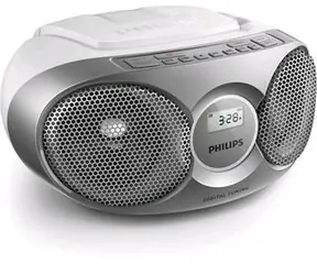 Philips AZ215 stříbrná / Rádio / FM / CD 