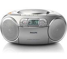Philips AZ127 stříbrná / Rádio / FM / CD 