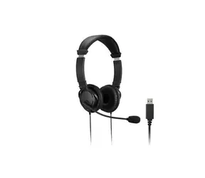 Kensington Headset Hi-Fi (USB) černá / sluchátka s mikrofonem / 1.8m / USB