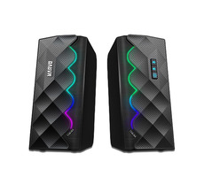 Rozbaleno - Marvo SG-269 černá / reproduktory / RGB / 2x3W / 160Hz - 20 kHz / Bluetooth / 3.5mm+USB napájení / 1.2m / rozbaleno
