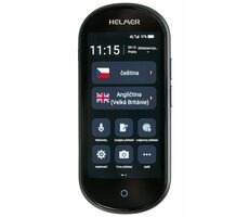 HELMER OTR 212 4G černá / Inteligentní hlasový překladač / 109 jazyků / mikrofon / foto sken / WiFi / 4G 