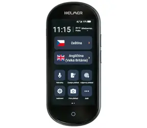HELMER OTR 212 4G černá / Inteligentní hlasový překladač / 109 jazyků / mikrofon / foto sken / WiFi / 4G 