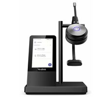 Yealink WH66 Mono černá / Bezdrátová mono sluchátka s mikrofonem / pro IP telefony Yealink / základna / DECT