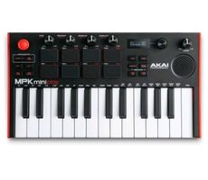 AKAI MPK Mini Play MK3 Ovládací klávesnice Pad kontrolér MIDI USB černo-červená