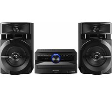 Panasonic SC-UX104EG-K černá / Stereo přijímač / 300W / FM / DAB+ / Bluetooth / CD / USB / 3.5mm