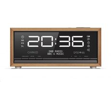 CARNEO C100 hnědo-černá / rádio / FM / Bluetooth 5.0 / 2.5W / displej
