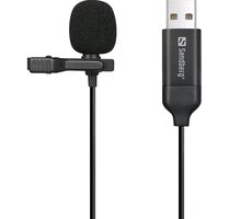 Sandberg streamer USB Clip Microphone / klopový mikrofon / USB-A