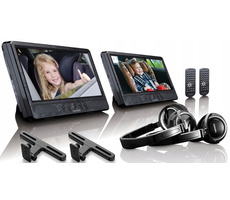 Rozbaleno - Lenco DVP-1045 / 2x Přenosný DVD přehrávač / 10" / 1024x600px / USB / SD / 3.5mm jack / rozbaleno