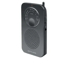 Muse M-01 RS černá / Kapesní rádio / FM / MW / 3.5mm