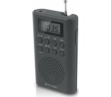 Muse M-03 R černá / Kapesní rádio / FM / budík / LCD / 3.5mm