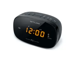 Muse M-150 CR černá / Budík s rádiem / FM