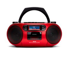 Aiwa BBTC-660DAB/RD červená / DAB+ rádio / CD přehrávač / 6W / 3.5 mm Jack / BT