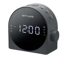 Muse M-185 CR černá / Budík s rádiem / FM / MW / PLL / 3.5mm