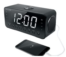 Muse M-192 CR černá / Budík s rádiem / FM / 3.5mm