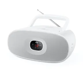 Muse MD-202 RDW bílá / Přenosné rádio / FM / MW / CD-RW / 3.5mm