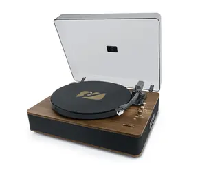Muse MT-106 BT hnědá / Gramofon / 33 & 45 & 78 RPM / 10W / Bluetooth / 3.5mm / USB / RCA
