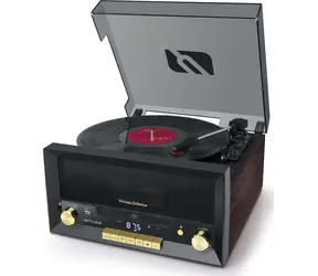 Muse MT-112 W hnědá / Gramofon / 33 & 45 & 78 RPM / 20W / Bluetooth / 3.5mm / USB / RCA 