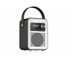 CARNEO D600 černá-bílá / Přenosné DAB rádio / 2 000 mAh / displej / 3W