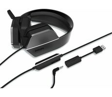 Philips TAG4106/00 černá / Herní sluchátka / mikrofon / 7.1 / 3.5mm jack / USB-A / 1.8m