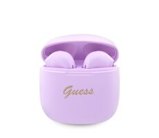 GUESS True Wireless Script Logo BT5.3 6H fialová / Bezdátová sluchátka / Bluetooth 5.3 