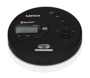 Lenco CD-300 černá / Přenosný CD přehrávač / MP3 / 3.5mm / BT 4.2