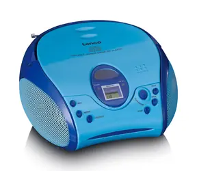 Lenco SCD-24kids modrá / Rádio / FM / CD / 4W / 3.5mm 