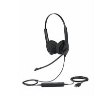 Jabra BIZ 1500 Duo černá / Sluchátka / mikrofon / USB
