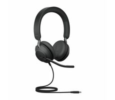 Jabra Evolve2 40 SE Stereo USB-C černá / Sluchátka / mikrofon / USB-C / MS stereo
