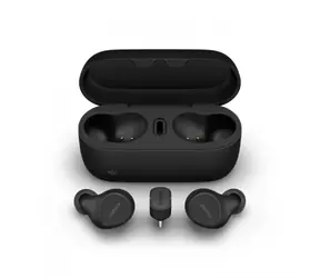 Jabra Evolve2 Buds + bezdrátová nabiječka + USB-C přijímač černá / Bezdrátová sluchátka / mikrofon / ANC / Bluetooth / I
