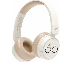 OTL Technologies Harry Potter bílá / Bezdrátová dětská sluchátka / mikrofon / Bluetooth 5.1