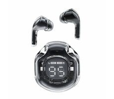 Acefast T8 Crystal černá / Bezdrátová sluchátka / mikrofon / Bluetooth 5.3