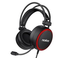 Niceboy ORYX X220 Iris černá / Herní Sluchátka s mikrofonem / 3.5mm jack / 2.2m