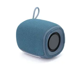 Gembird SPK-BT-LED-03 modrá / Bezdrátový reproduktor / RGB / microSD / FlashDisk / FM / AUX / 1250 mAh