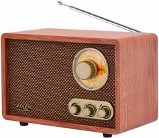 Adler AD 1171 hnědá / Retro rádio / FM / AM / Bluetooth / 10W