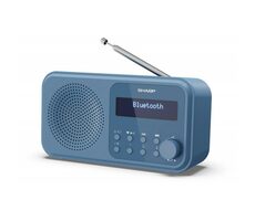 SHARP DR-P420 modrá / Přenosné rádio / 2W / DAB+ / FM / BT / 3.5mm 