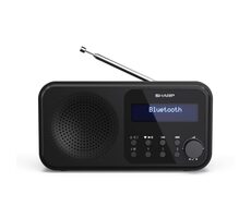 SHARP DR-P420 černá / Přenosné rádio / 2W / DAB+ / FM / BT / 3.5mm 