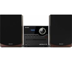 SHARP XL-B517D hnědá / Mikrosystém / 2.0 / 45W / DAB+ / FM / BT / CD / USB / 3.5mm